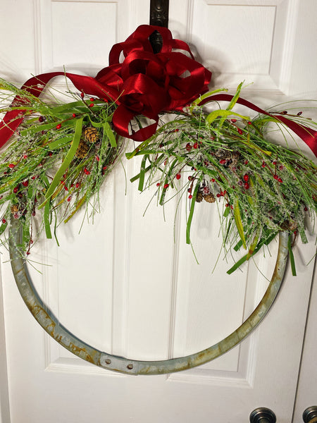 Wine Barrel Ring Wreath