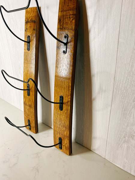 Wall Mount Barrel Steve Wine Rack - 3 Bottle