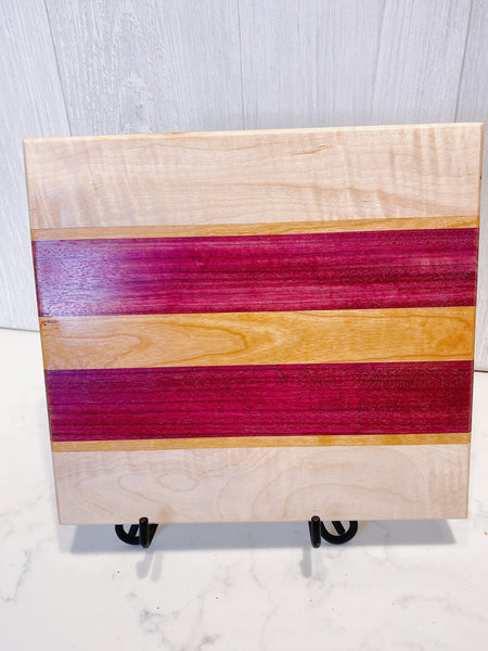 Small Maple/Cherry/Purple Heart Cutting Boards