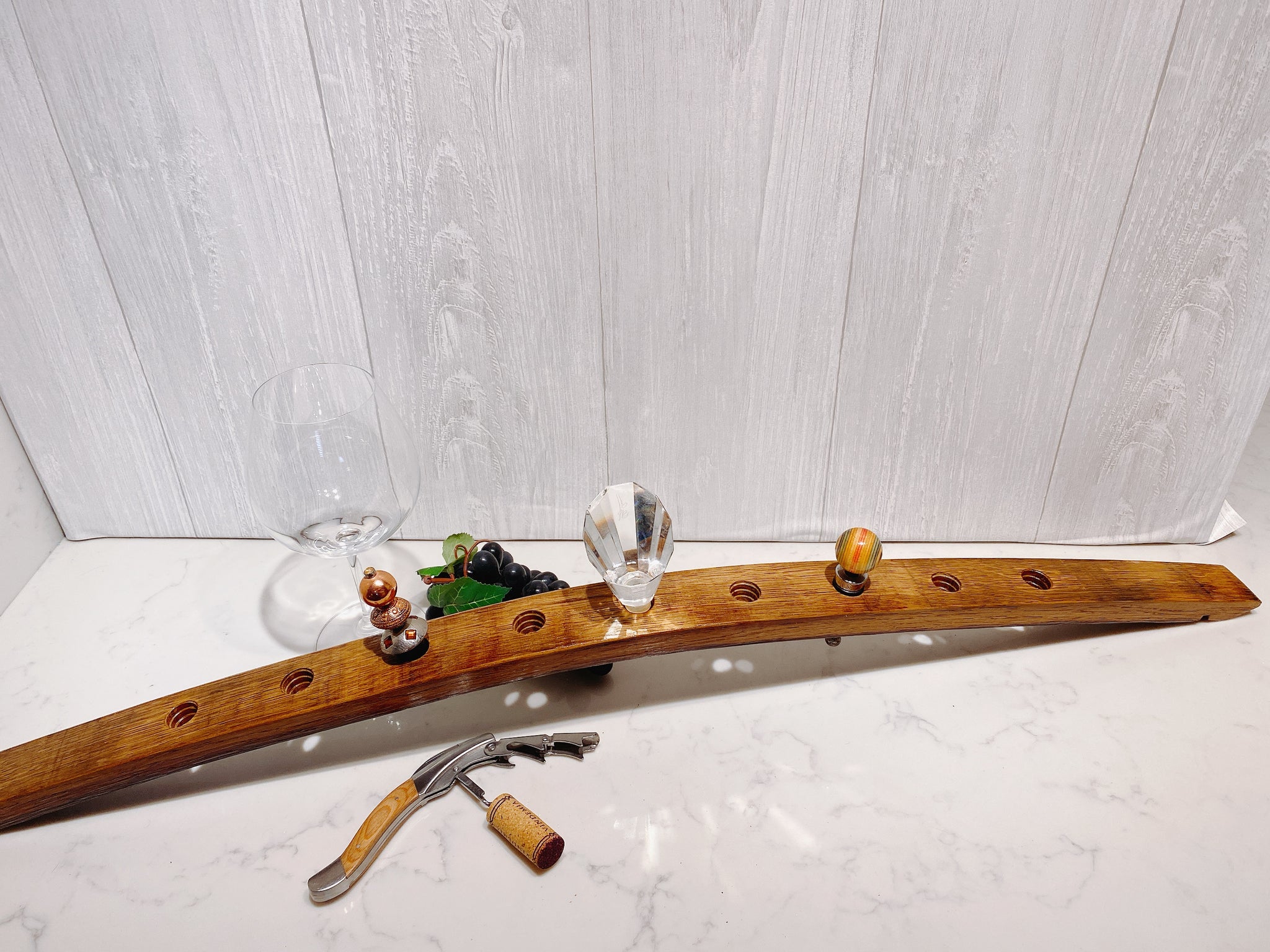 Wine stopper barrel stave holder 36"