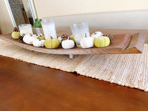 Full wine barrel stave charcuterie tray